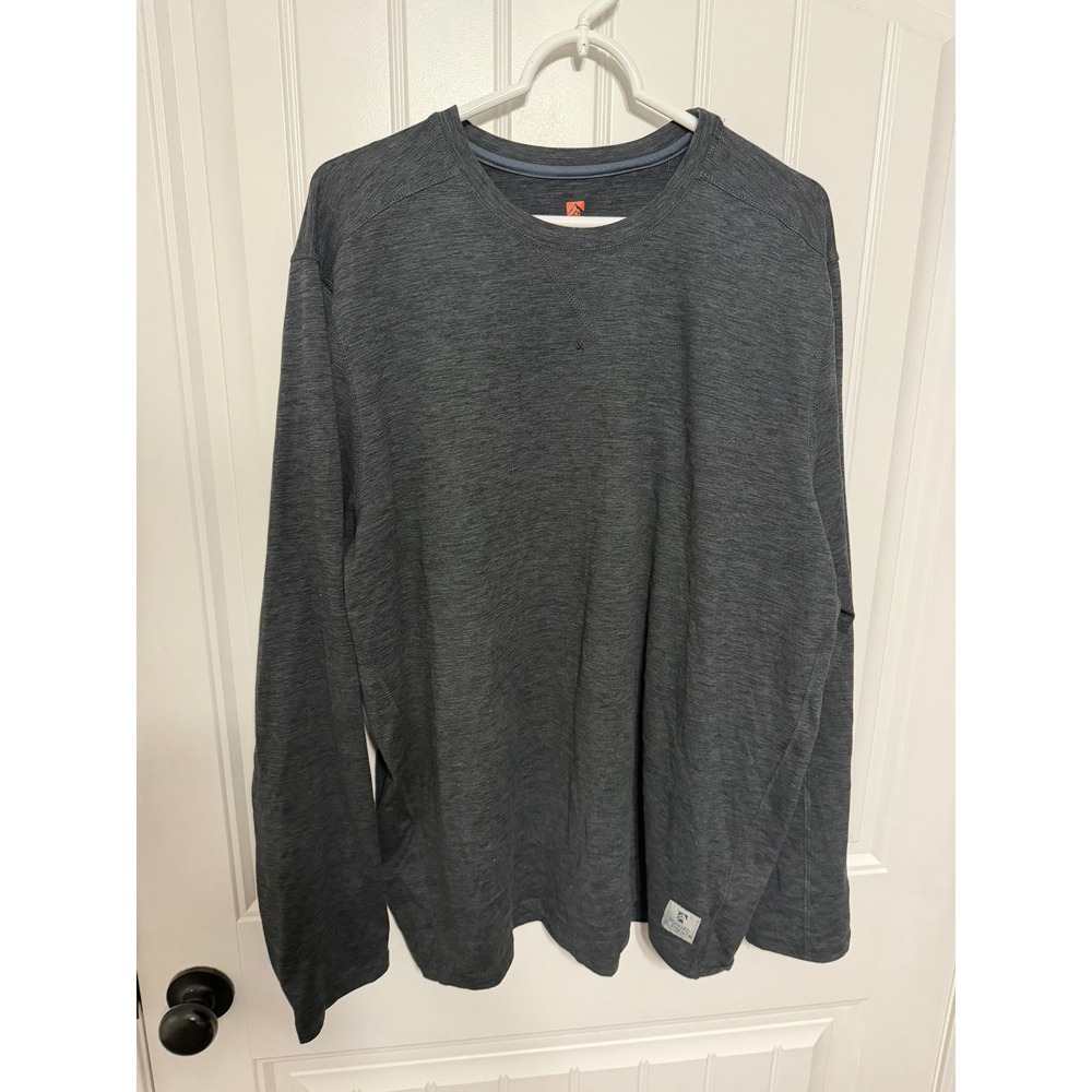 Rugged Elements Long Sleeve Mens XXL Durable Utility Heathered Charcoal EUC